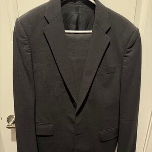 Express Mens Black Suit 38 Short Jacket 32/30 Pants